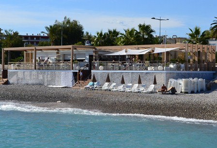 Réalisation restaurant plage à Cagnes sur mer