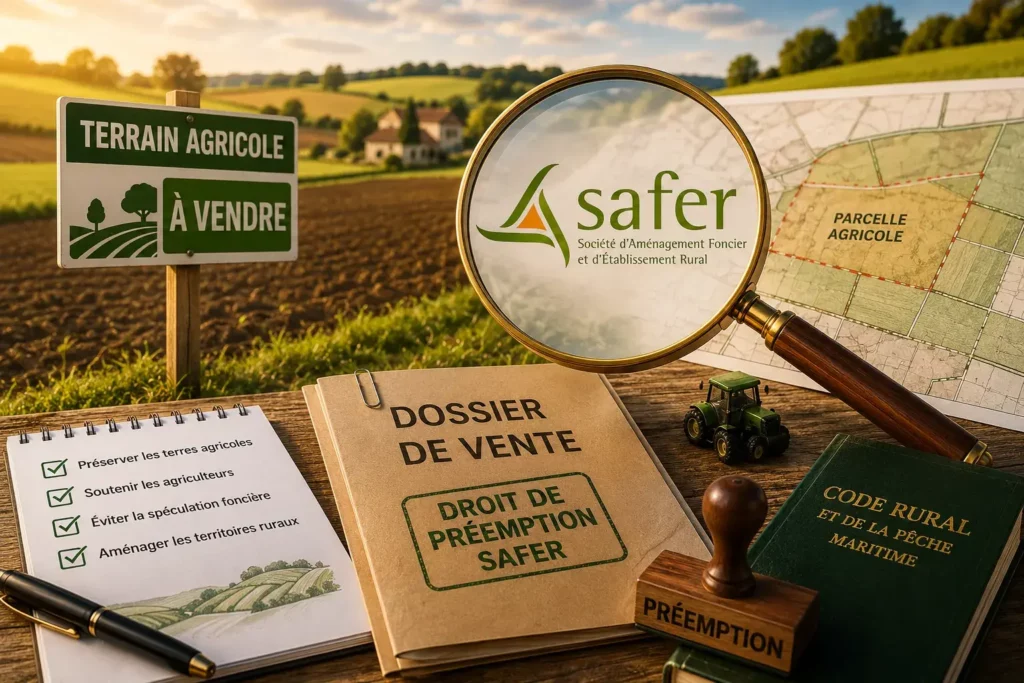 La SAFER oeut etre preempter mon terrain agricole