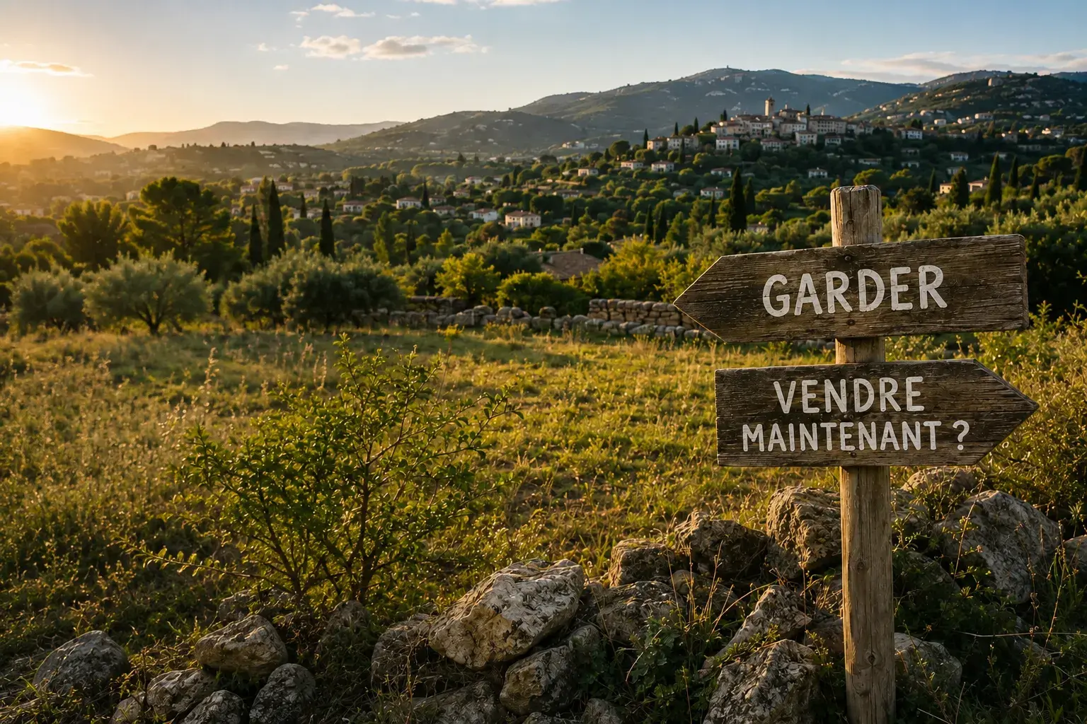 Garder le terrain familial pour ses enfants ou vendre maintenant ?