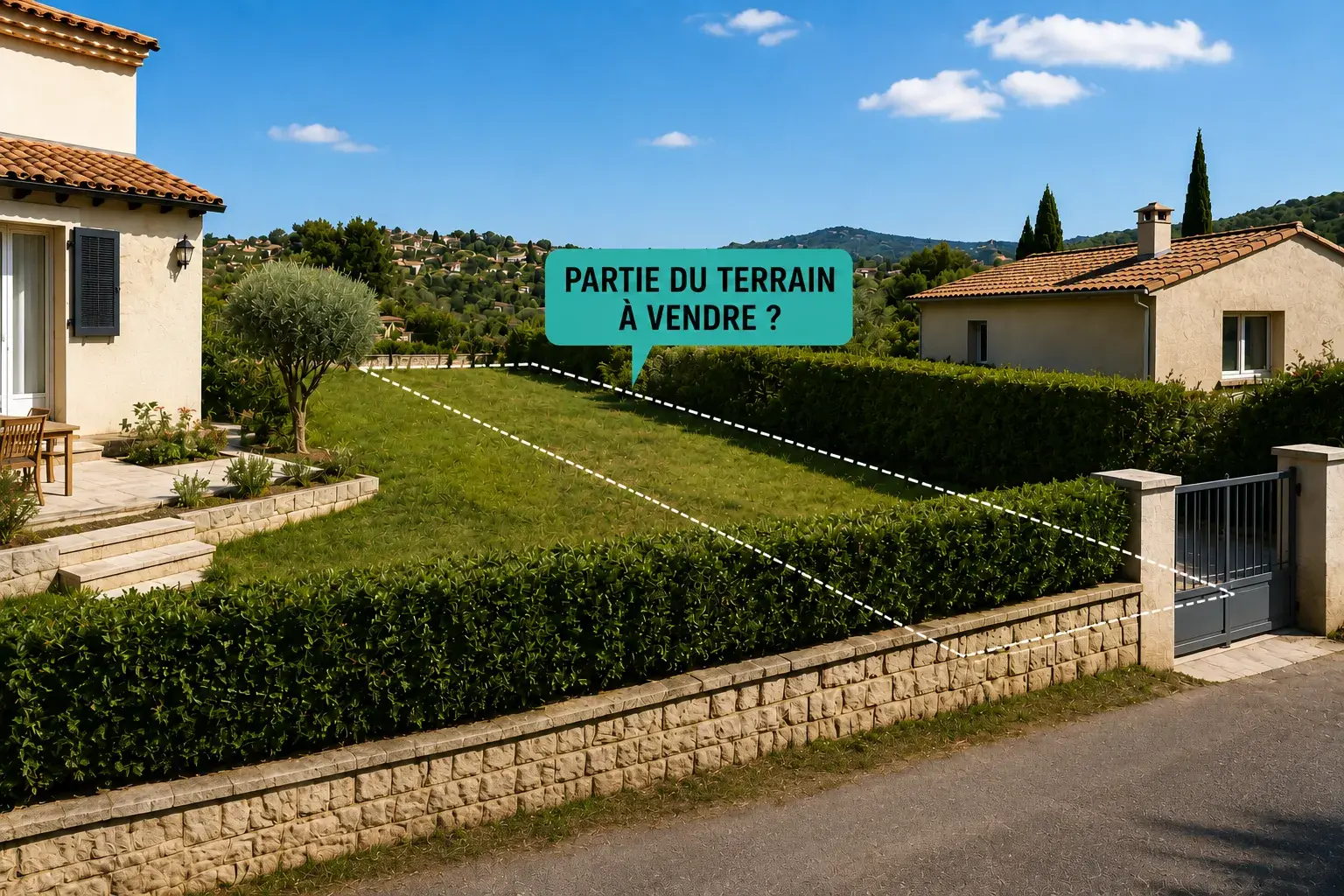 Mes voisins veulent racheter une partie de mon terrain - bonne ou mauvaise idée ?