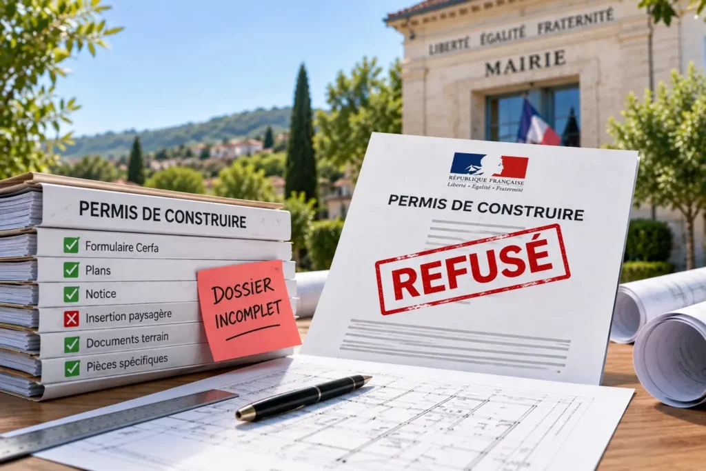 Dossier permis de coinstruire incomplet